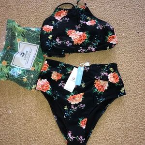 Cupshe NWT High Waisted 2-piece Large